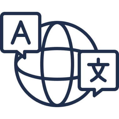 Multilingual world illustration